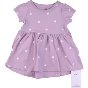Marks&Spencer Pöttyös lila ruha (62) baba