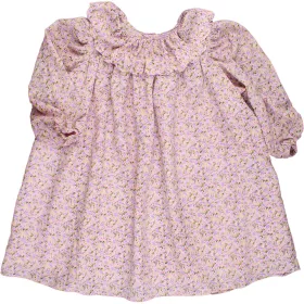 Lilavirágos ruha (98) kislány