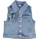 Pep&Co Ezüstgombos farmer mellény (104) kislány