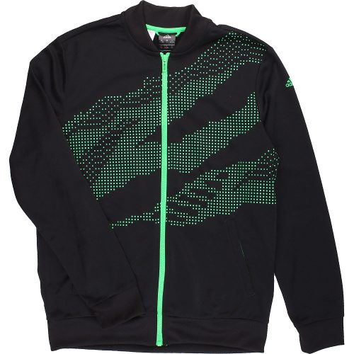 Adidas Mintás fekete melegítőfelső (164) kamasz fiú