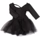 H&M Fekete balett dressz (92) kislány