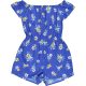 New Look Virágos kék playsuit (152) lány