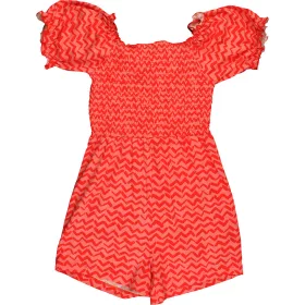Mintás narancs playsuit (134) lány