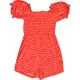 Mintás narancs playsuit (134) lány
