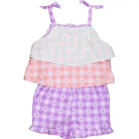 Pep&Co Virágos-kockás playsuit (140) lány