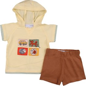 Sárga-barna szett (68) baba