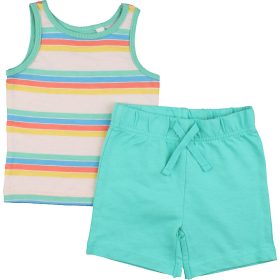 Csíkos-zöld szett (68) baba