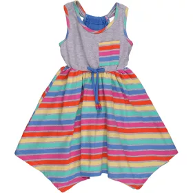Csíkos ruha (98) kislány