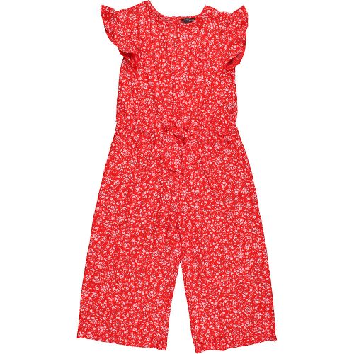 Primark Virágos piros jumpsuit (122) kislány