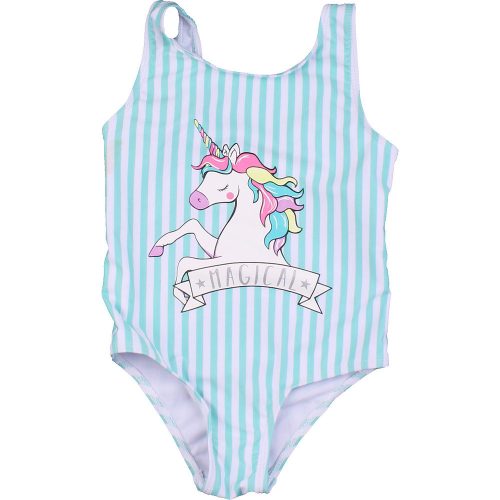 Primark Unikornis-csíkos fürdőruha (98) kislány