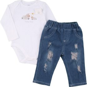 Fehér-kék szett (68) baba