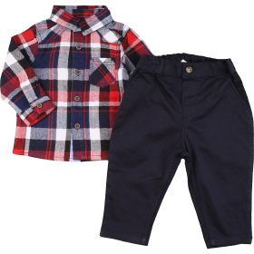 Kockás-kék szett (68) baba