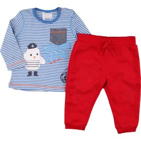 Csíkos-piros szett (80) baba