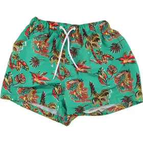 River Island Pálmafás zöld fürdőnadrág (XS)  férfi