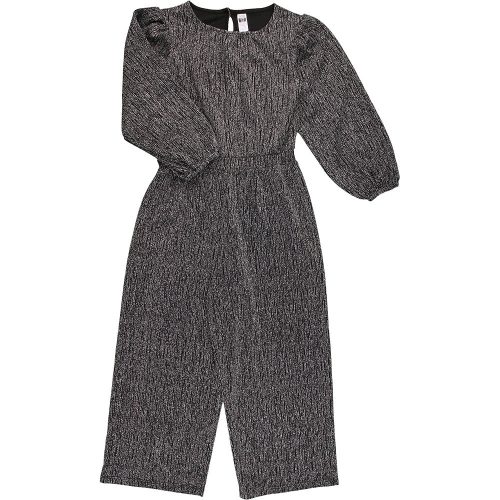 Ezüstcsíkos jumpsuit (128) kislány