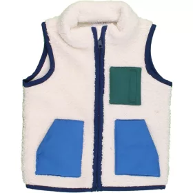 F&F Törtfehér polár mellény (68) baba