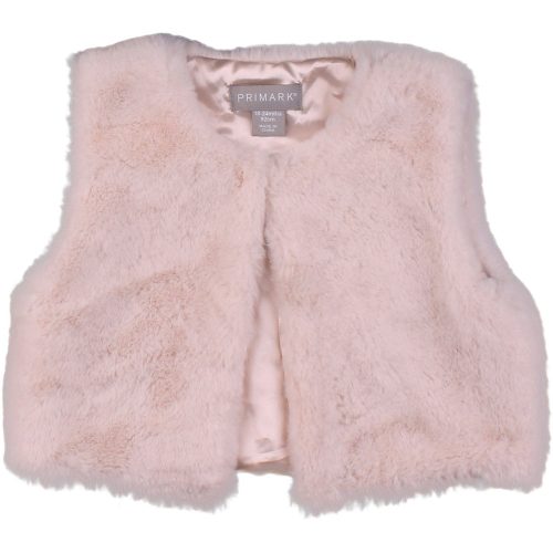 Primark Bézs prémes mellény (92) kislány