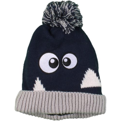 Crane Szörnyes kék sapka (6-12 hó) baba