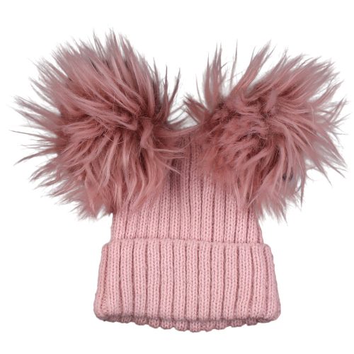 Rózsaszín sapka (6-12 hó) baba