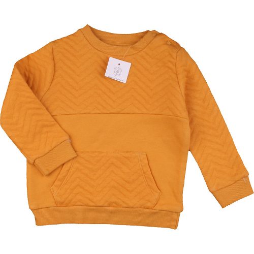 F&F Mustár pulóver (80) baba