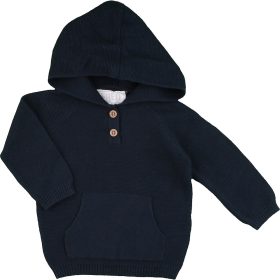 F&F Sötétkék pulóver (62) baba