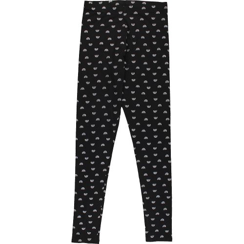 F&F Mintás fekete leggings (164) tini lány