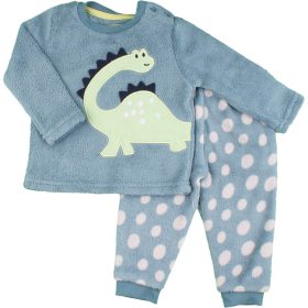 Primark Dínós-pöttyös polár pizsama (74) baba