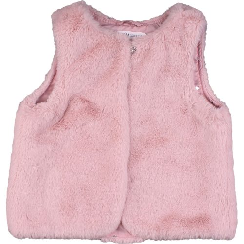H&M Rózsaszín prémes mellény (128) kislány