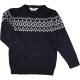 H&M Mintás kék pulóver (140) fiú