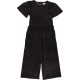 F&F Csillogó bársony jumpsuit (140) lány