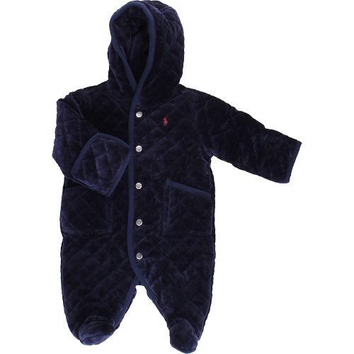 Ralph Lauren Sötétkék plüss overál (62) baba