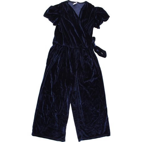 Little Kids Kék bársony jumpsuit (128) kislány