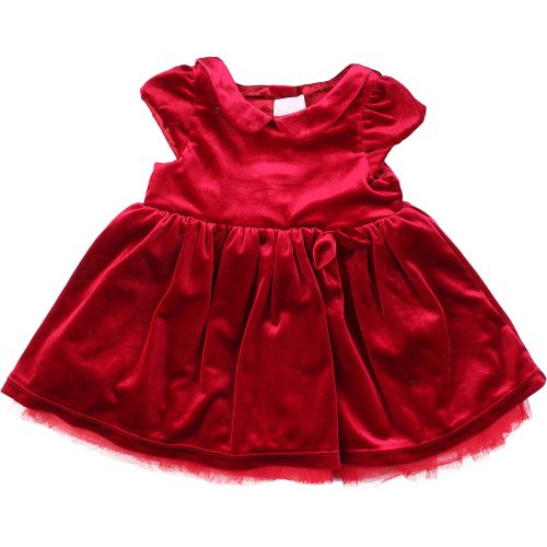 H&M Piros bársonyruha (74) baba