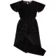F&F Ezüstcsíkos bársony jumpsuit (140) lány