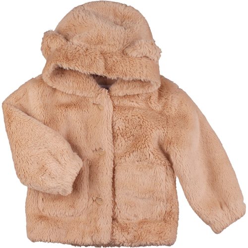 F&F Bézs prémes kabát (86) baba