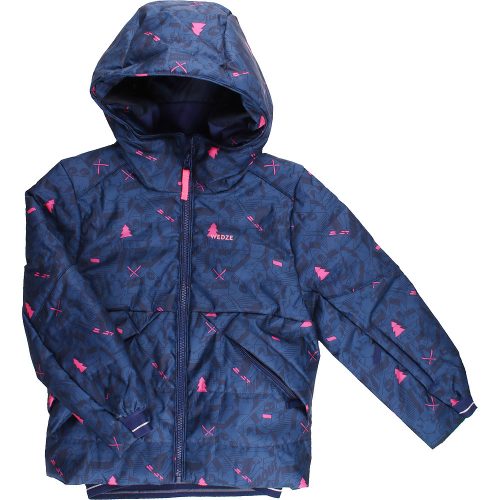 Decathlon Mintás kék kabát (110) kislány
