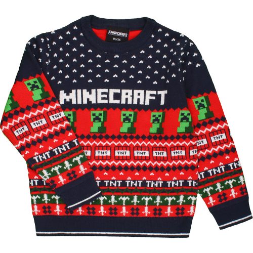 Minecraft pulóver (110-116) kisfiú