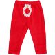 Piros plüss leggings (74-80) baba