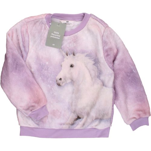H&M Unikornis polár pulóver (98-104) kislány