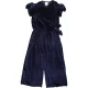 Little Kids Kék bársony jumpsuit (116) kislány