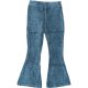 Zöld plüss leggings (110) kislány