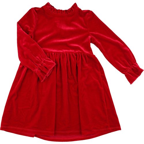 Piros bársonyruha (104) kislány