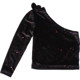 Fekete bársonyfelső (98-104) kislány