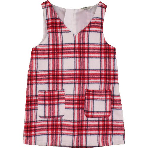 F&F Kockás szövetruha (98) kislány