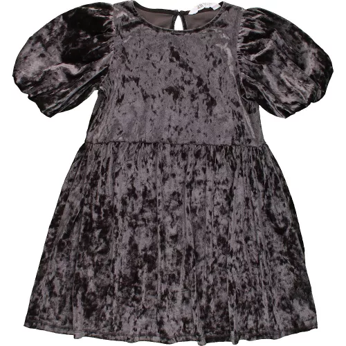 H&M Grafit bársonyruha (116) kislány