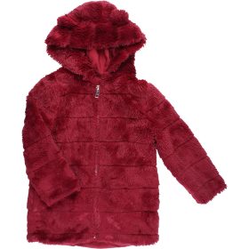 F&F Bordó prémes kabát (110) kislány