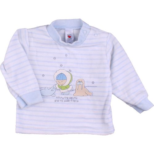 C&A Csíkos plüss pulóver (62) baba