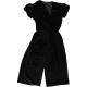 Little Kids Fekete bársony jumpsuit (104) kislány