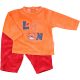 Narancs-piros plüss szett (62) baba