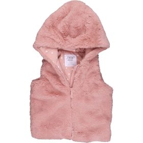 F&F Rózsaszín prémes mellény (86) baba